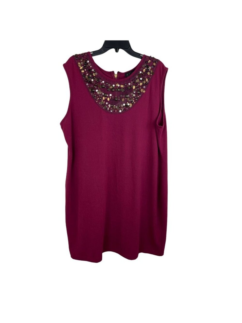 IMAN Women Sleeveless Stretch Midi Dress Size 2X